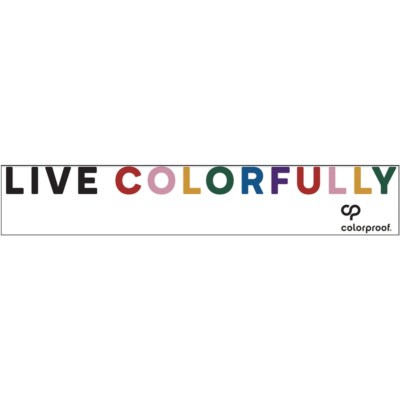 Colorproof Live Colorfully Mirror Clings